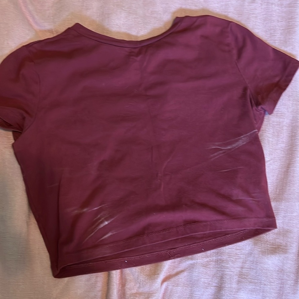 Red crop top